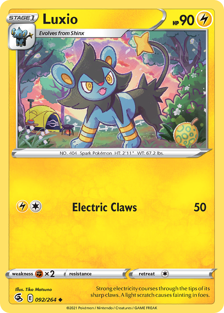 Luxio - 92/264 - Fusion Strike SWSH8 - Uncommon