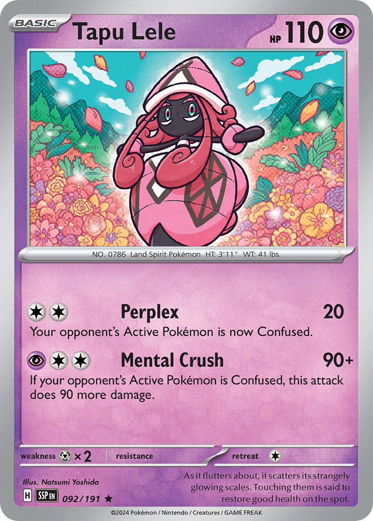 Tapu Lele - 92/191 - Surging Sparks SV8 - Rare