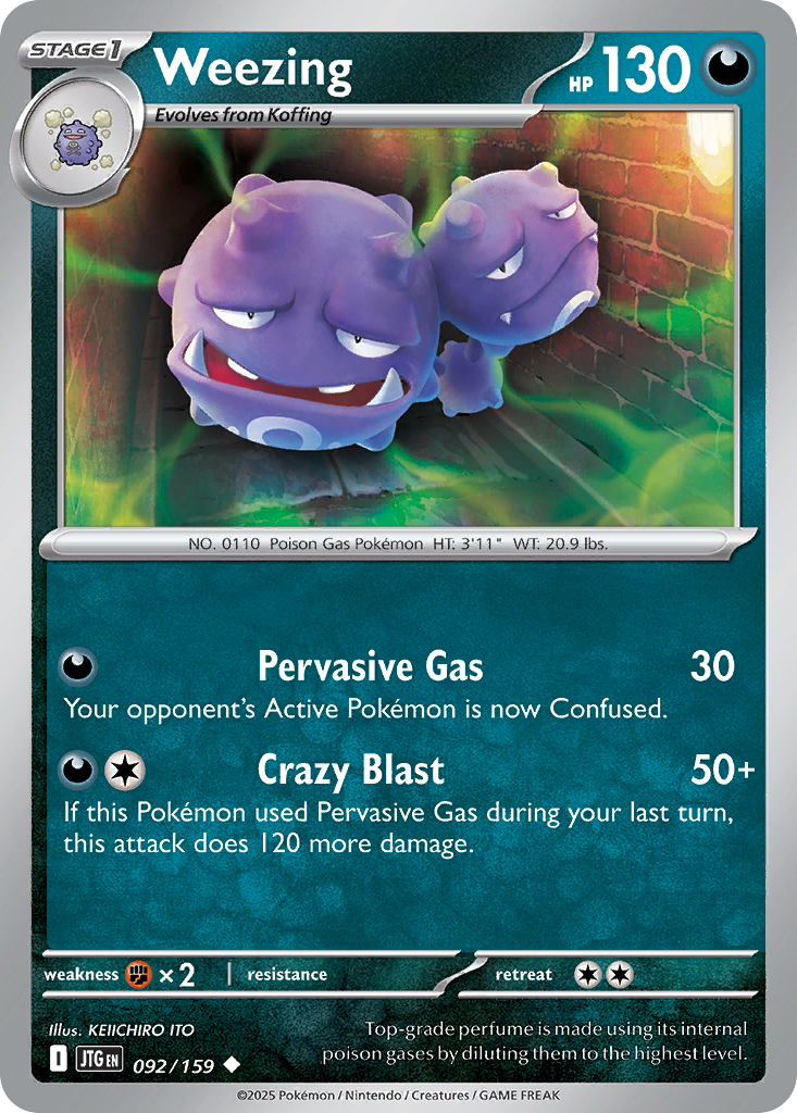 Weezing - 92/159 - Journey Together SV9 - Uncommon