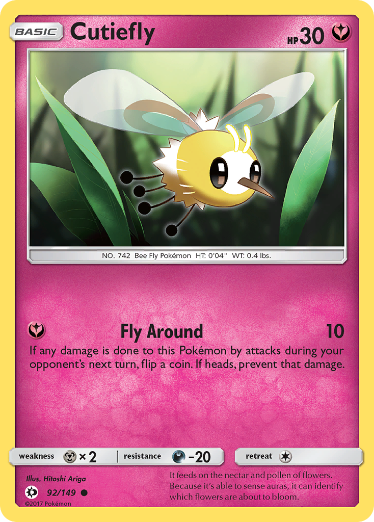 Cutiefly - 92/149 - Sun & Moon SM1 - Common