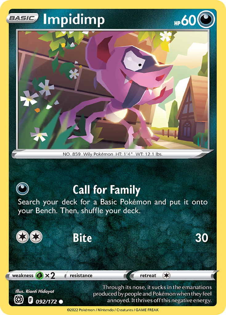 Impidimp - 92/172 - Brilliant Stars SWSH9 - Common