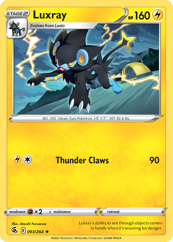 Luxray - 93/264 - Fusion Strike SWSH8 - Rare