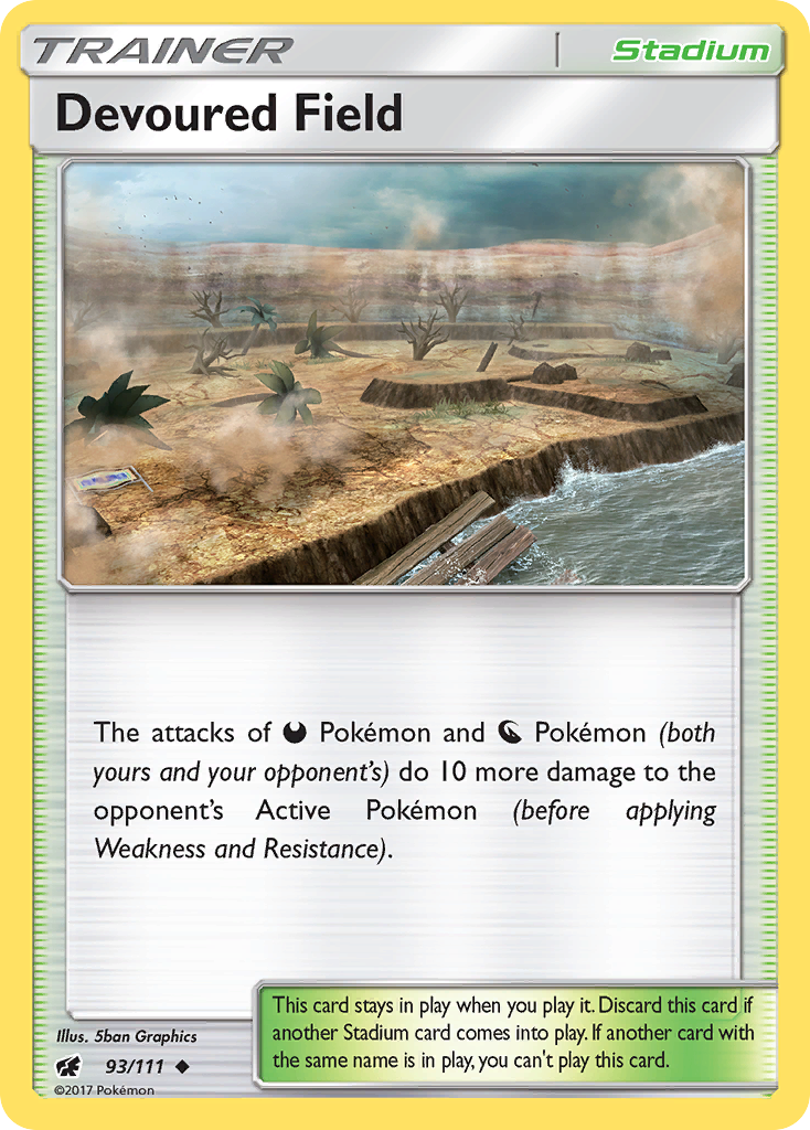 Devoured Field - 93/111 - Crimson Invasion SM4 - Uncommon
