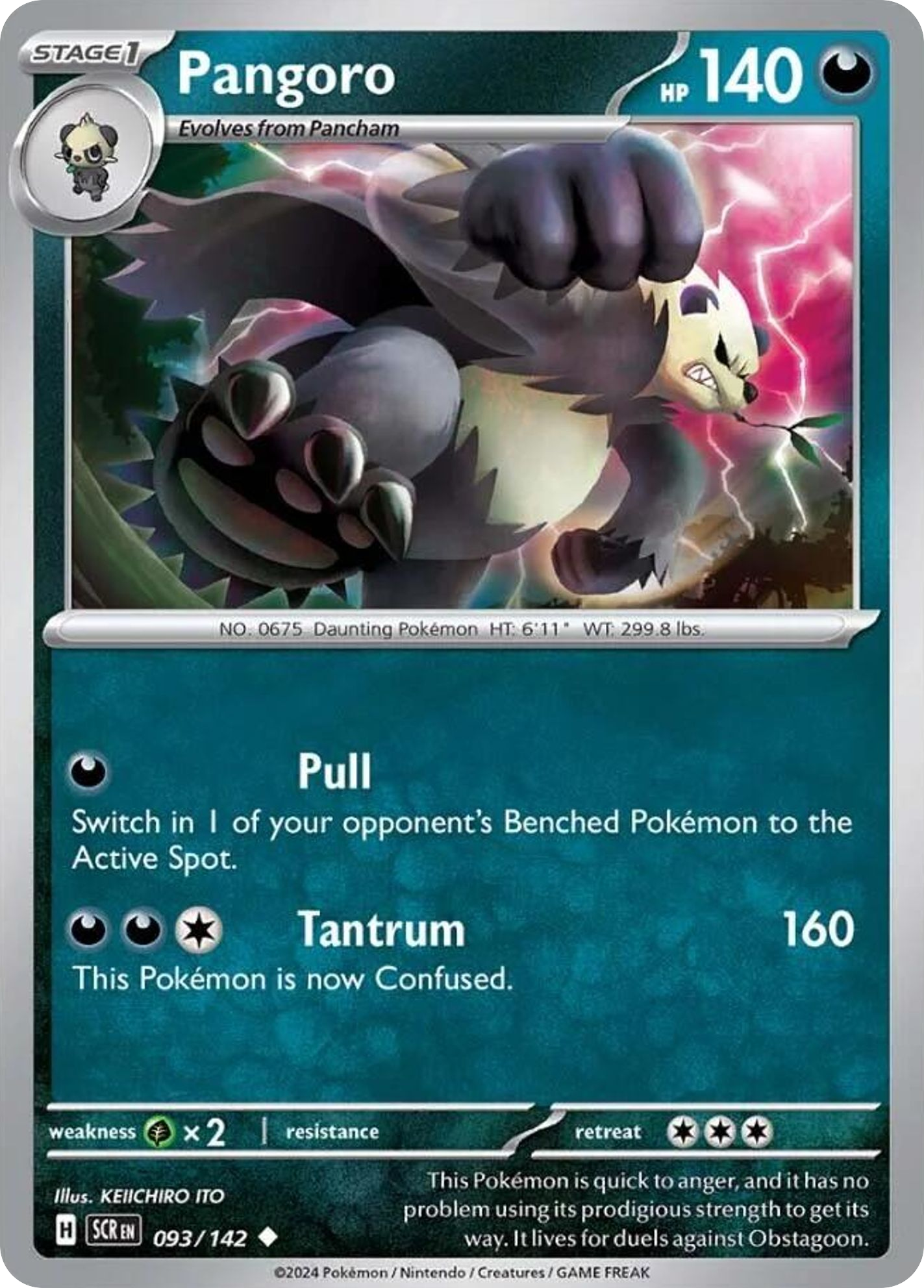 Pangoro - 93/142 - Stellar Crown SV7 - Uncommon