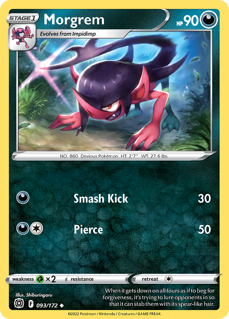 Morgrem - 93/172 - Brilliant Stars SWSH9 - Uncommon