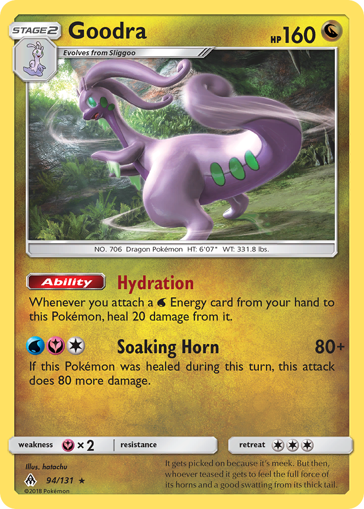 Goodra - 94/131 - Forbidden Light SM6 - Rare Holo