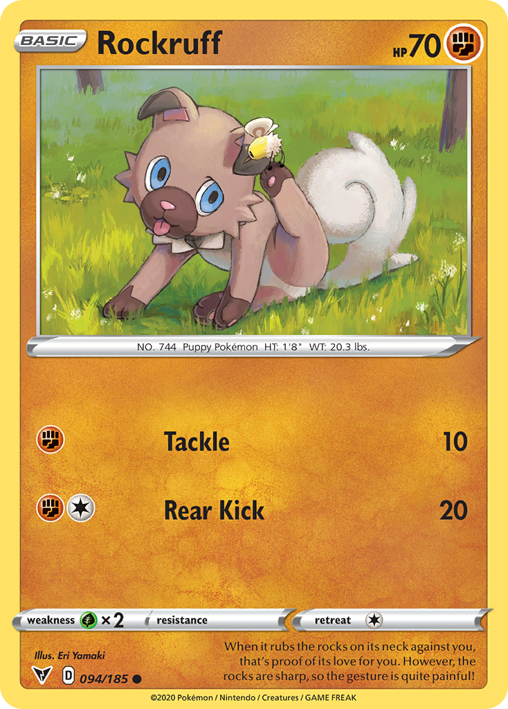 Rockruff - 94/185 - Vivid Voltage SWSH4 - Common