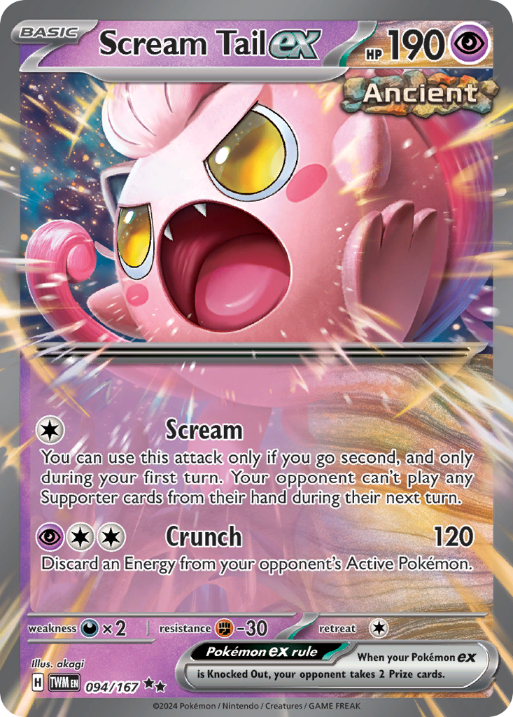Scream Tail ex - 94/167 - Twilight Masquerade SV6 - Double Rare