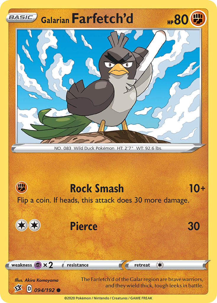 Galarian Farfetch'd - 94/192 - Rebel Clash SWSH2 - Common