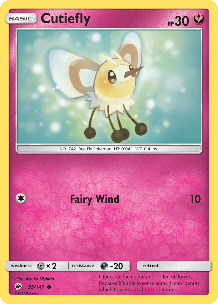 Cutiefly - 95/147 - Burning Shadows SM3 - Common