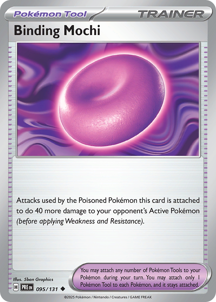 Carta Pokémon Binding Mochi de Prismatic Evolutions #95