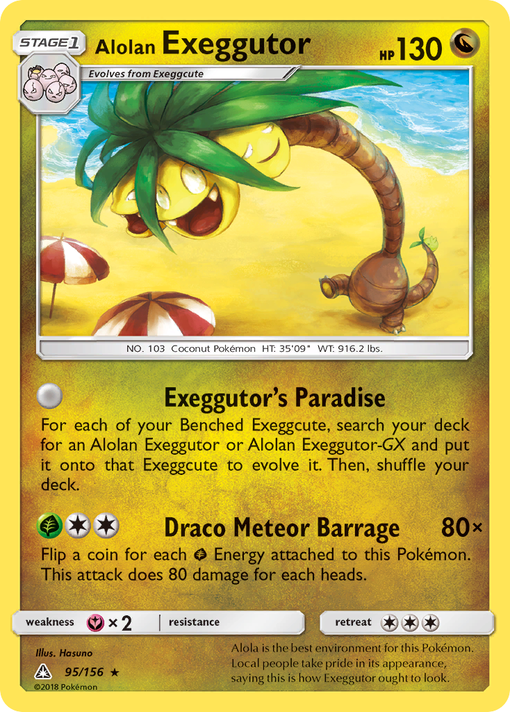Alolan Exeggutor - 95/156 - Ultra Prism SM5 - Rare