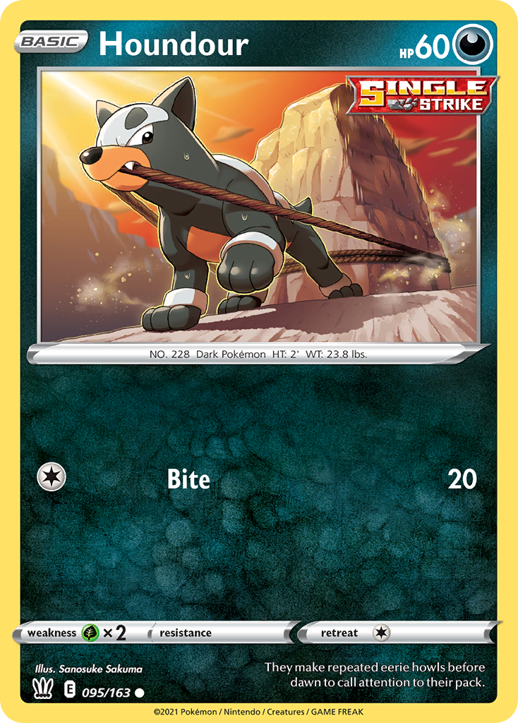 Houndour - 95/163 - Battle Styles SWSH5 - Common
