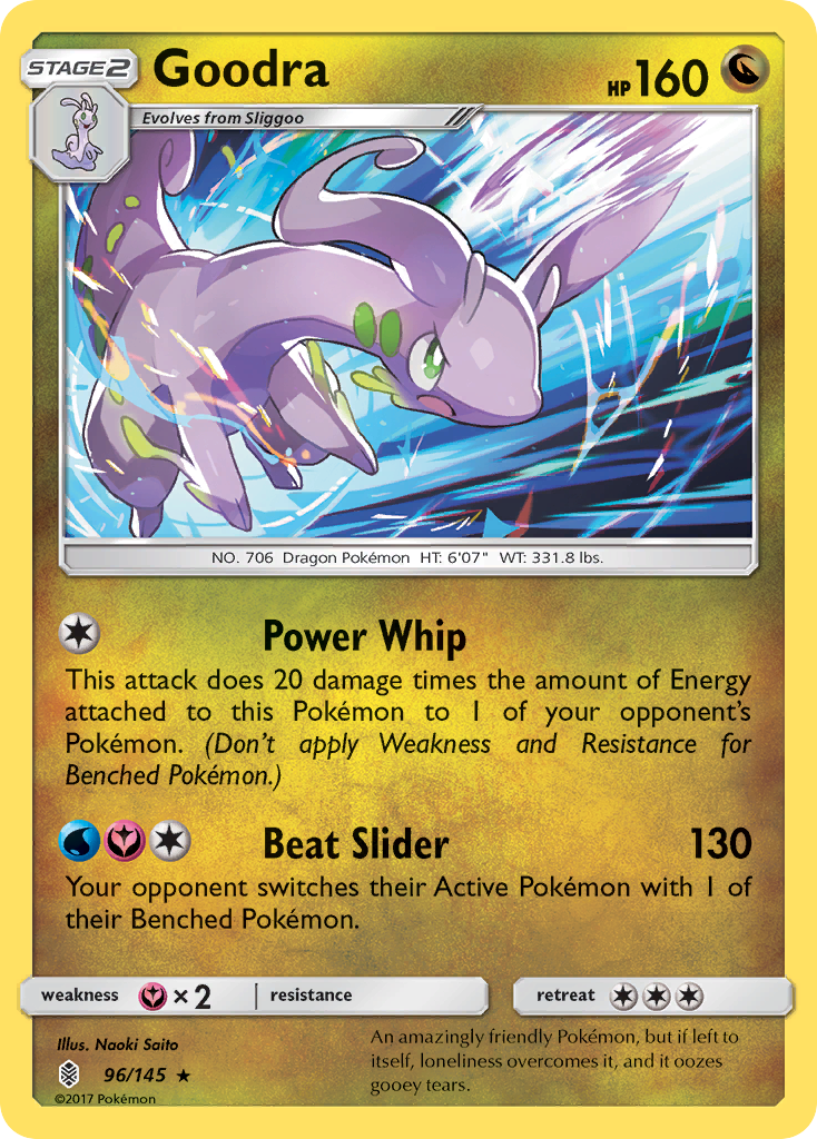 Goodra - 96/145 - Guardians Rising SM2 - Rare Holo