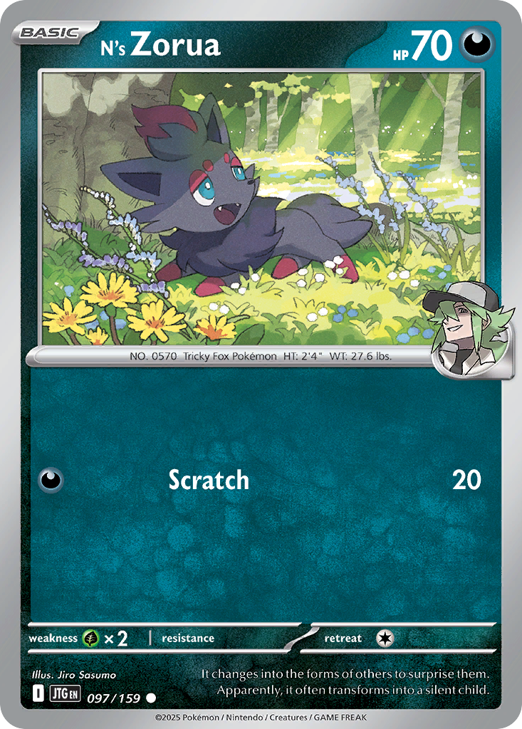 N's Zorua - 97/159 - Journey Together SV9 - Common