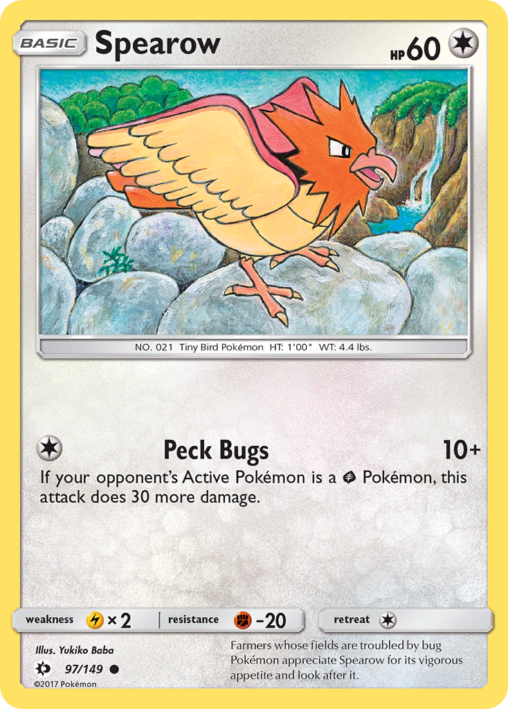 Spearow - 97/149 - Sun & Moon SM1 - Common
