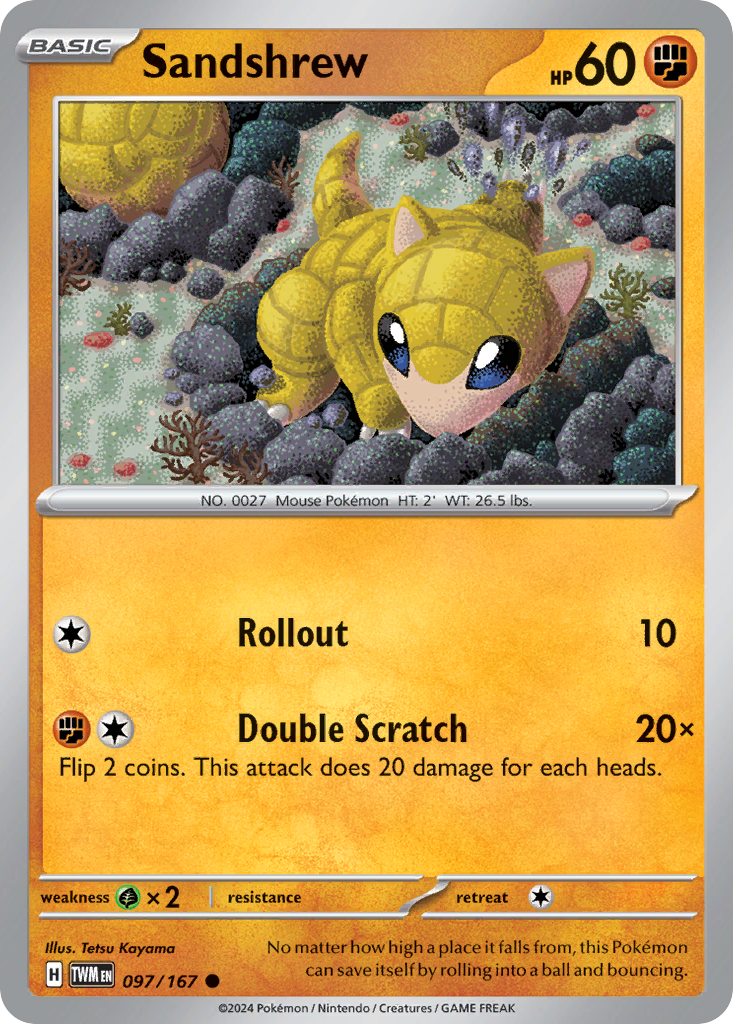 Sandshrew - 97/167 - Twilight Masquerade SV6 - Common