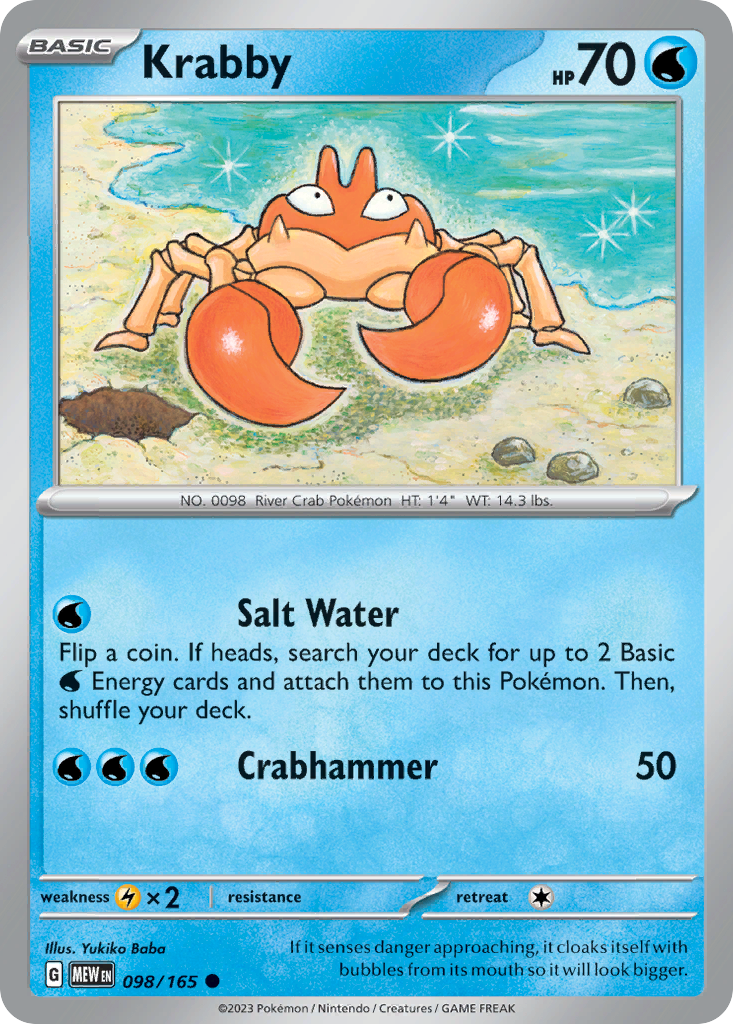 Krabby - 98/165 - 151 SV3PT5 - Common