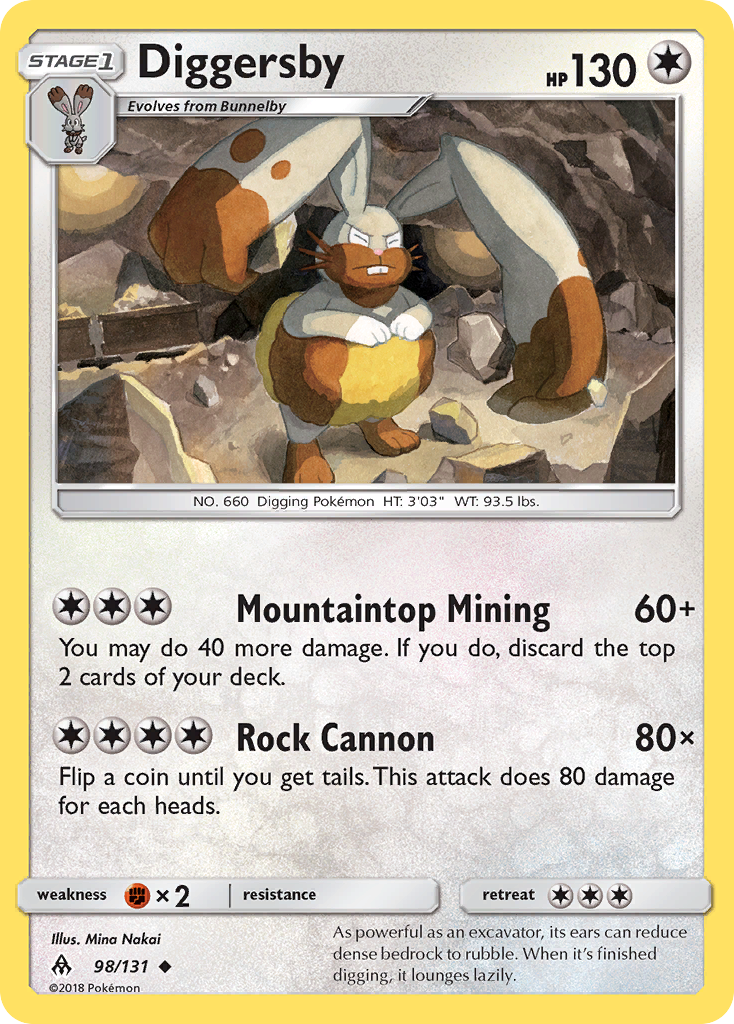 Diggersby - 98/131 - Forbidden Light SM6 - Uncommon