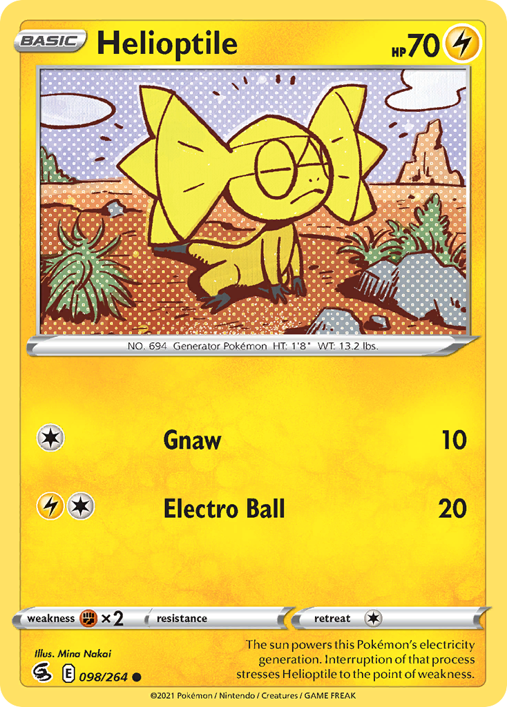 Helioptile - 98/264 - Fusion Strike SWSH8 - Common