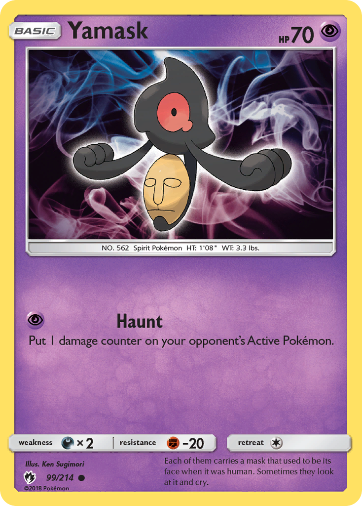 Yamask - 99/214 - Lost Thunder SM8 - Common