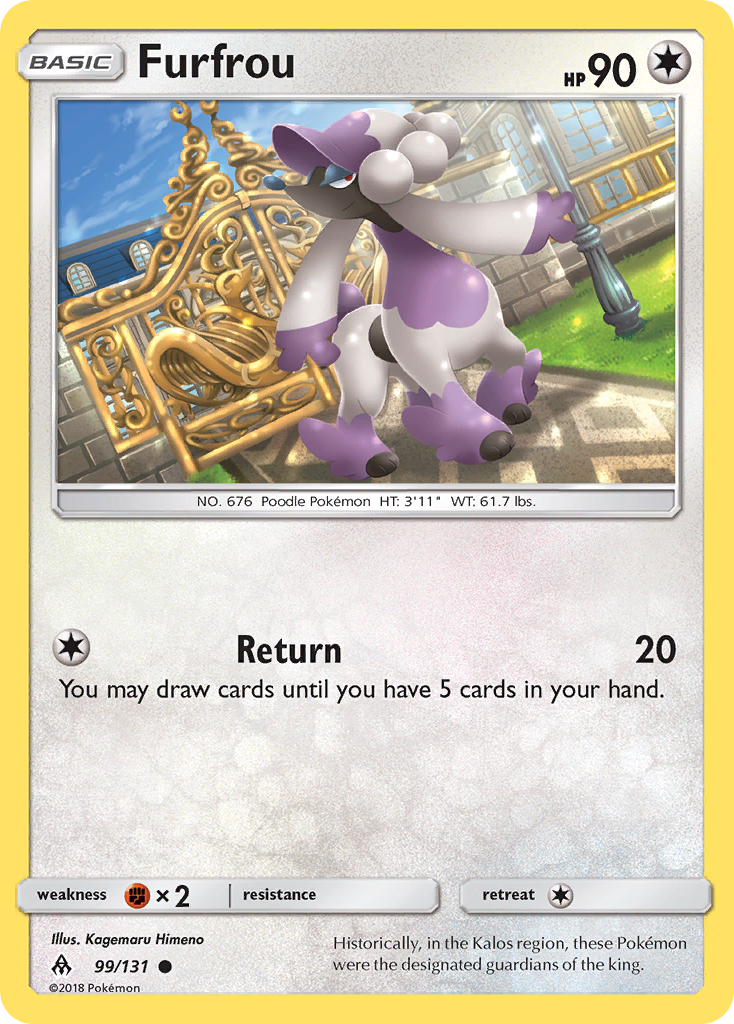 Furfrou - 99/131 - Forbidden Light SM6 - Common