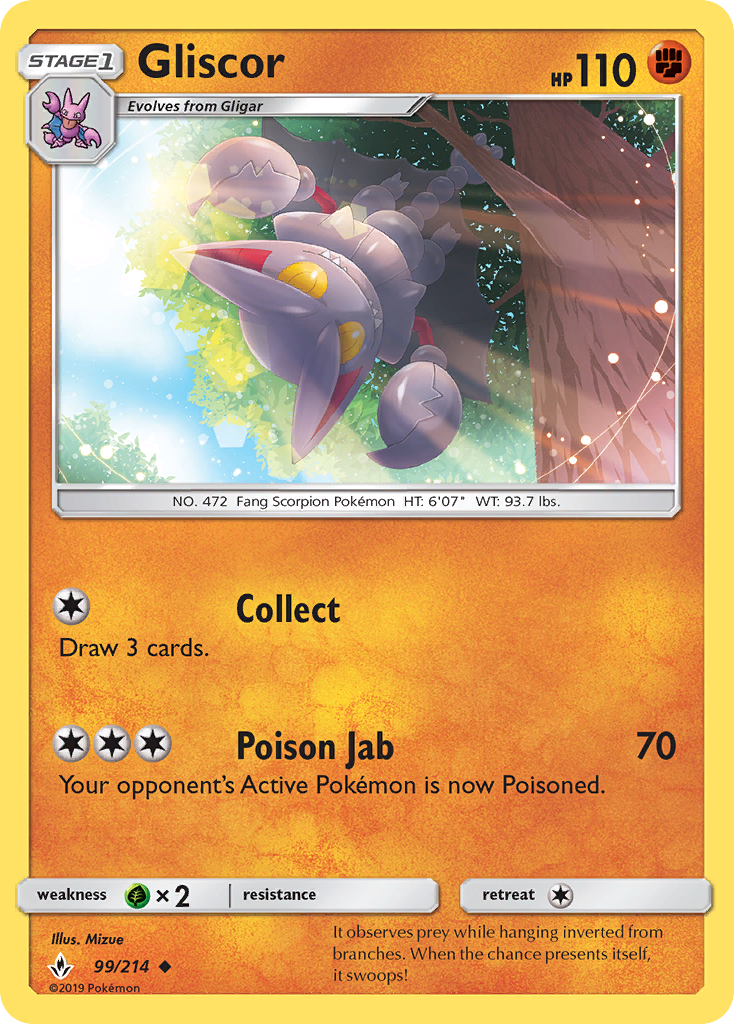 Gliscor - 99/214 - Unbroken Bonds SM10 - Uncommon