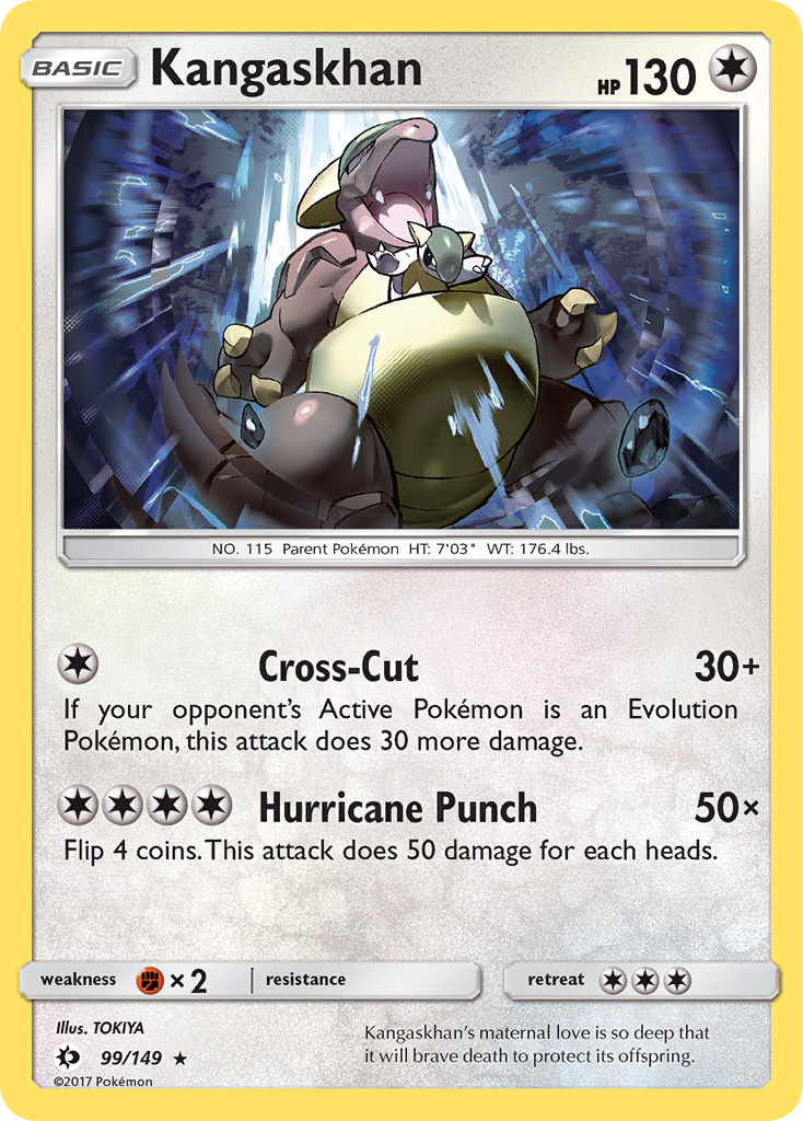 Kangaskhan - 99/149 - Sun & Moon SM1 - Rare Holo