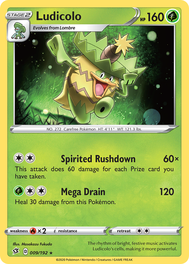 Ludicolo - 9/192 - Rebel Clash SWSH2 - Rare