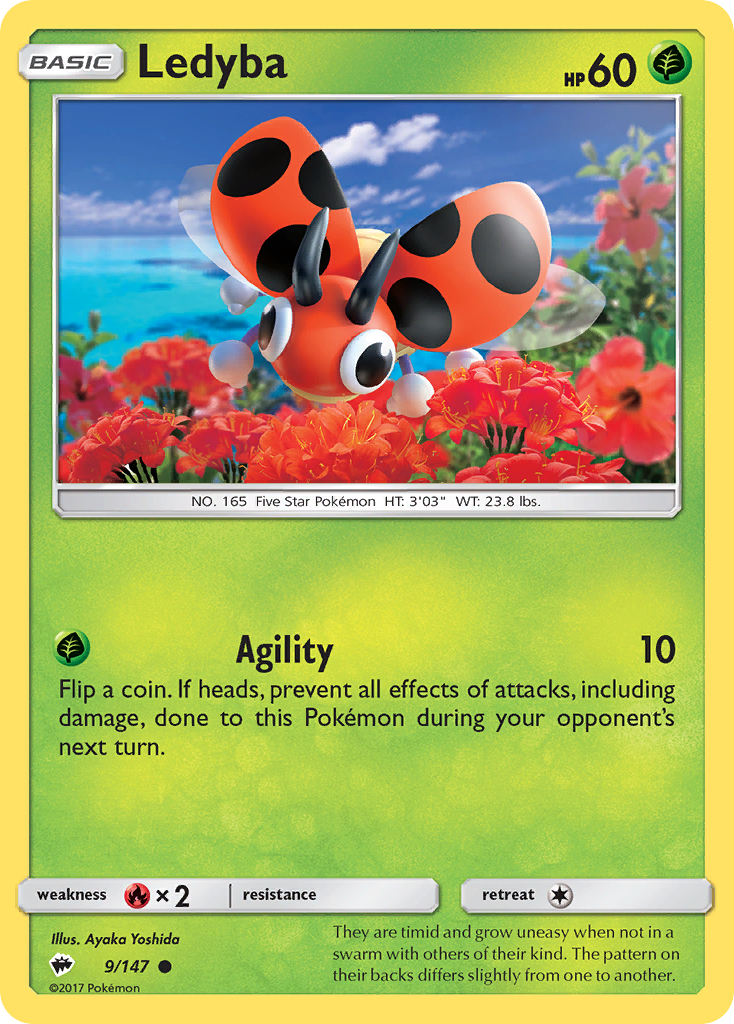 Ledyba - 9/147 - Burning Shadows SM3 - Common
