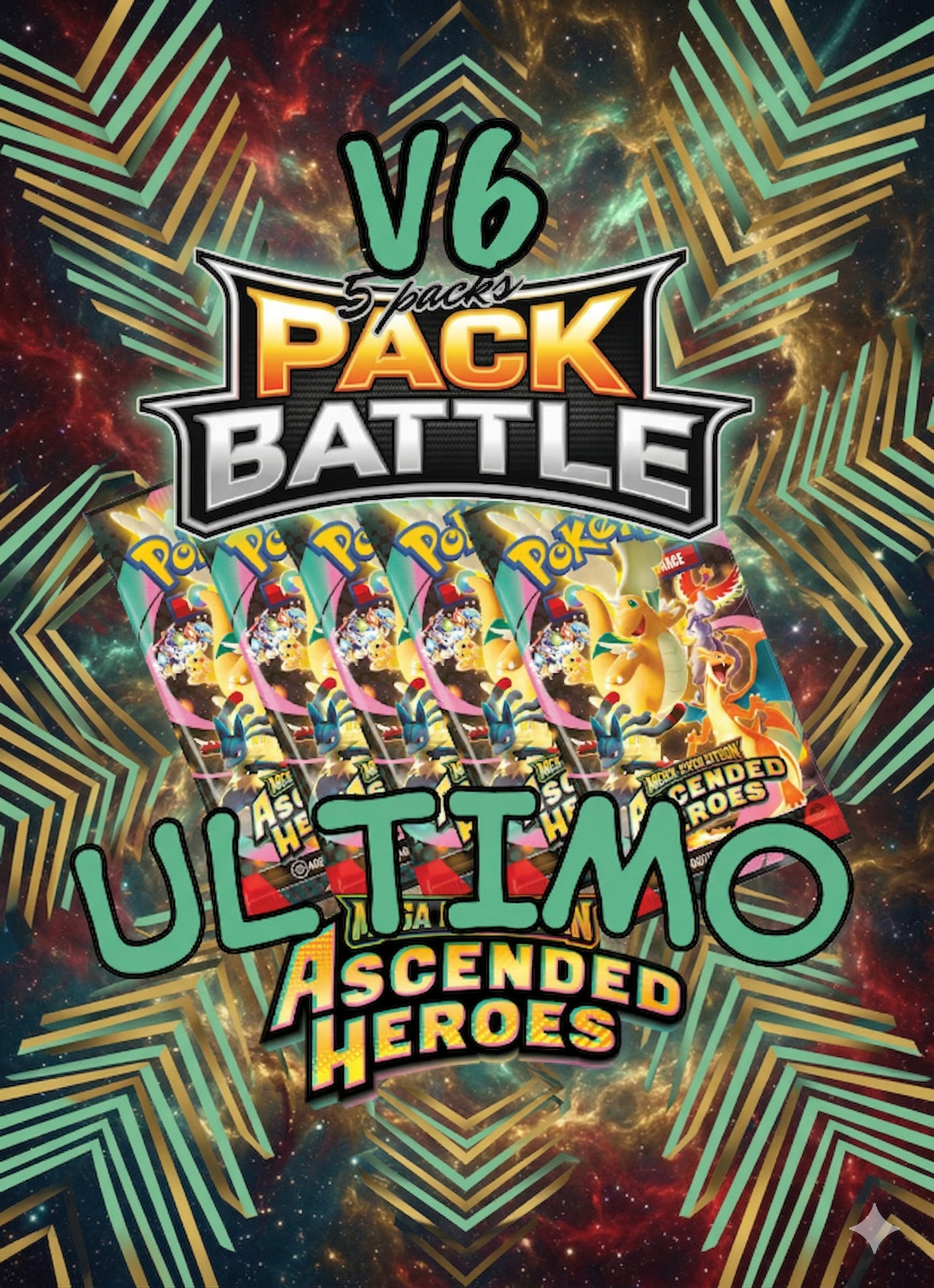(PACK BATTLE v6) Participacion de x5 Sobres (Se Abren en LIVE 27/03/26)