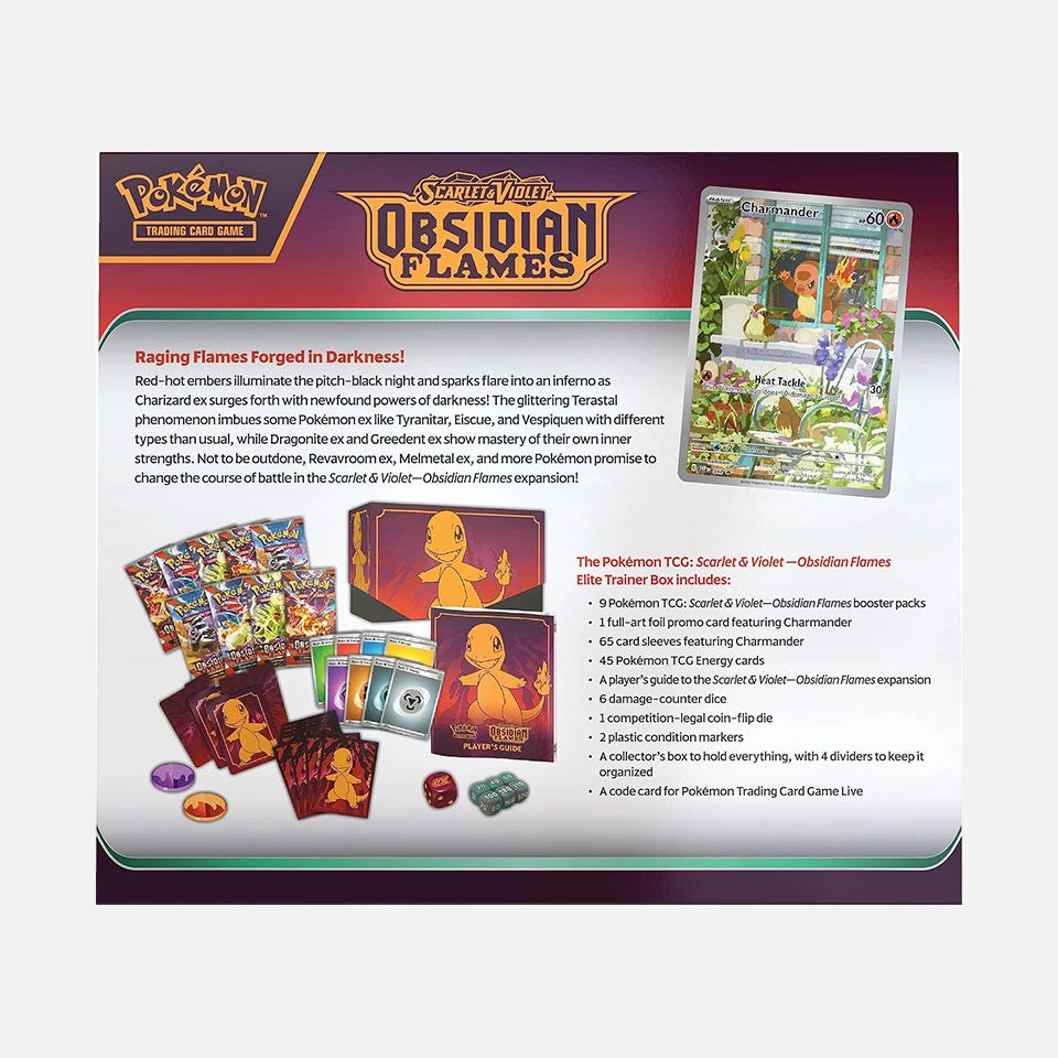 Pokémon TCG: Obsidian Flames - Elite Trainer Box INGLES (Scarlet & Violet)