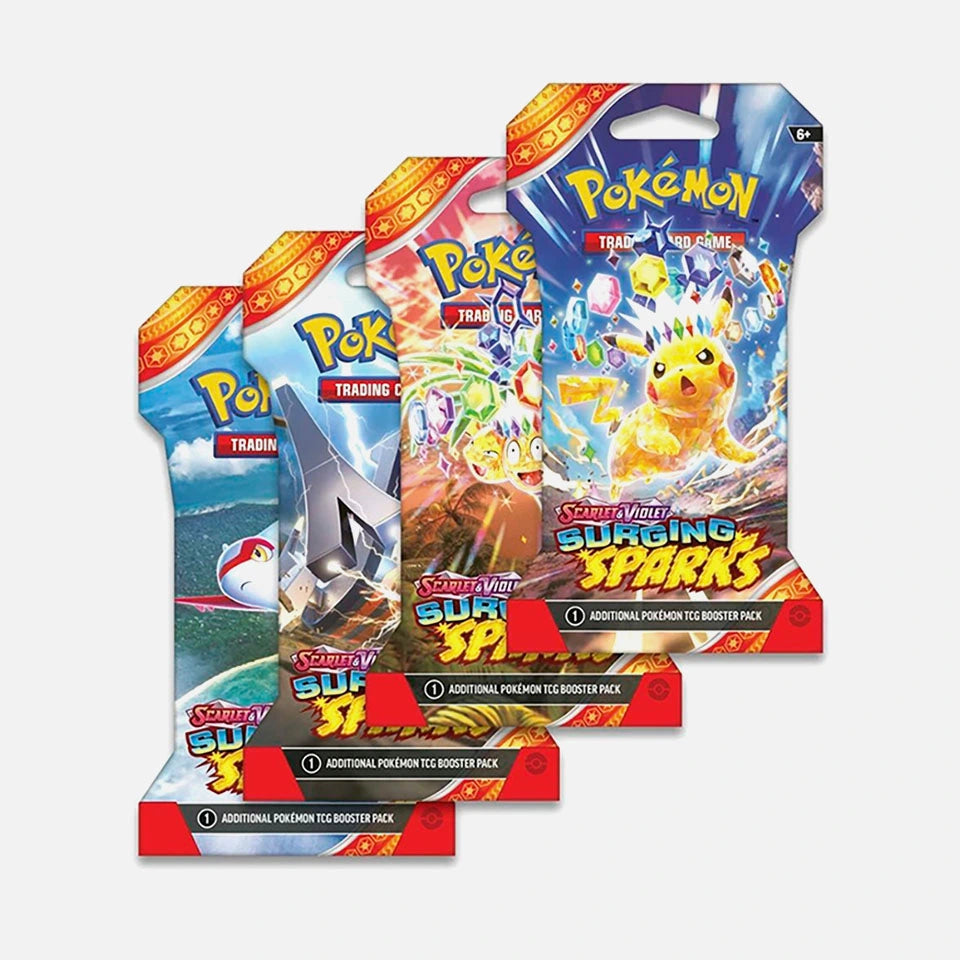 Pokemon TCG: Surging Sparks- Sleeved Booster Pack ESPAÑOL (Scarlet & Violet)