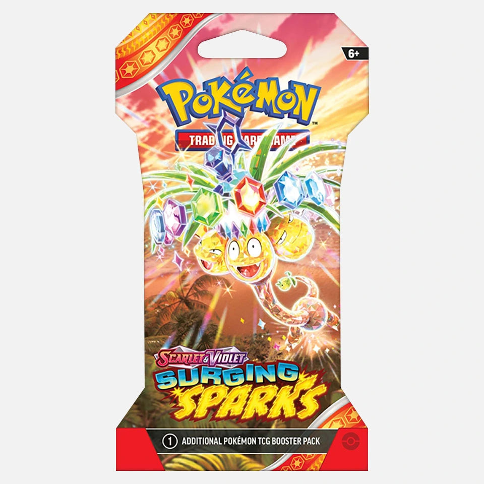 Pokemon TCG: Surging Sparks- Sleeved Booster Pack ESPAÑOL (Scarlet & Violet)