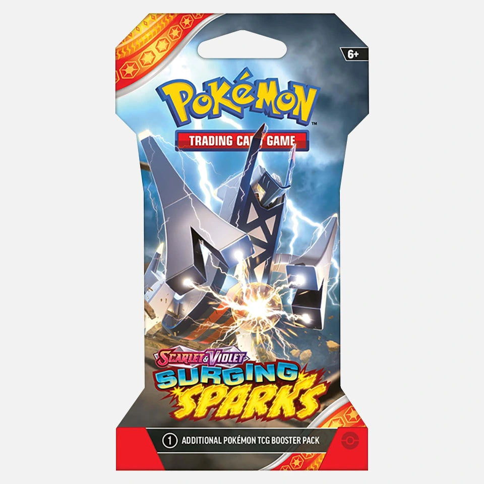 Pokemon TCG: Surging Sparks- Sleeved Booster Pack ESPAÑOL (Scarlet & Violet)