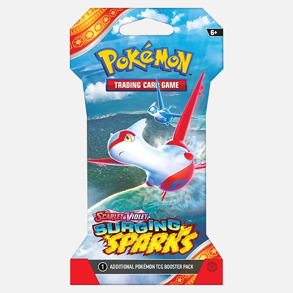 Pokemon TCG: Surging Sparks- Sleeved Booster Pack ESPAÑOL (Scarlet & Violet)