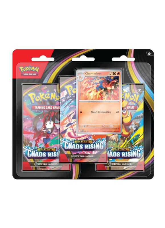 (PREVENTA 18/05/26) Pokemon TCG: Chaos Rising 3 Pack Blister INGLES (Mega Evolutions)