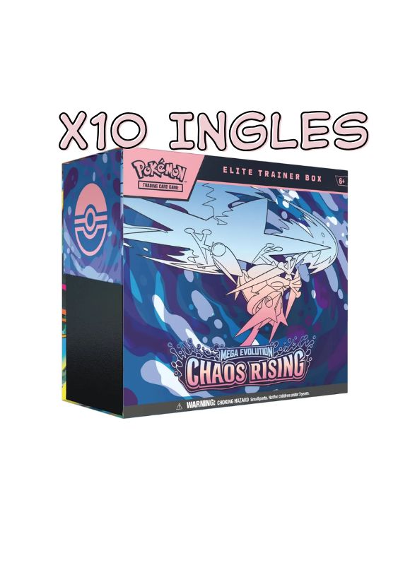 (RESERVA 22/05/2026) 10 x Chaos Rising Elite Trainer Box INGLES (Mega Evolutions)