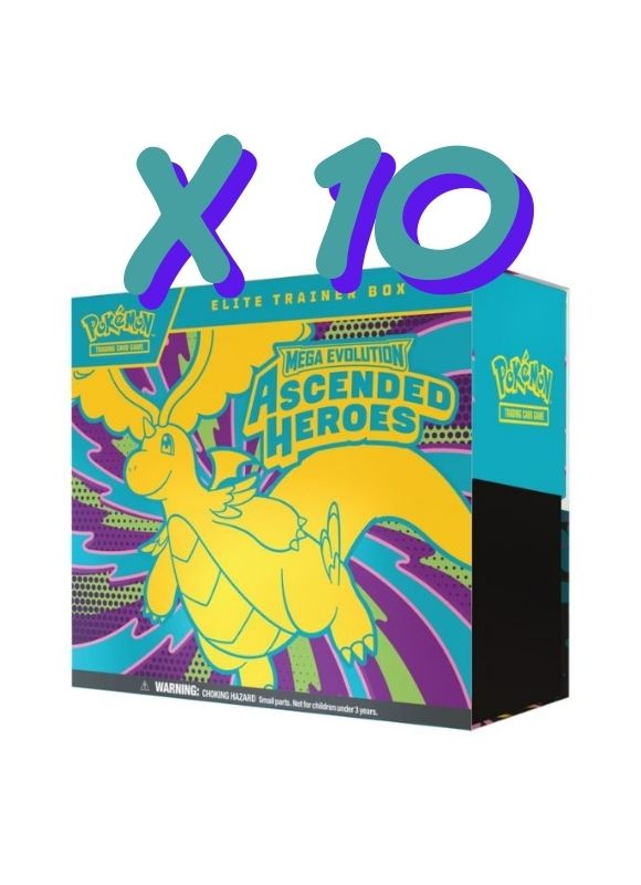 (RESERVA 20/02/2026) 10 x Ascended Heroes Elite Trainer Box INGLES (Mega Evolutions)