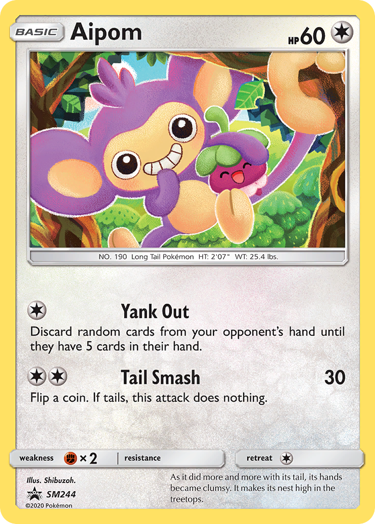 Aipom - SM244/248 - SM Black Star Promos SMP - Promo