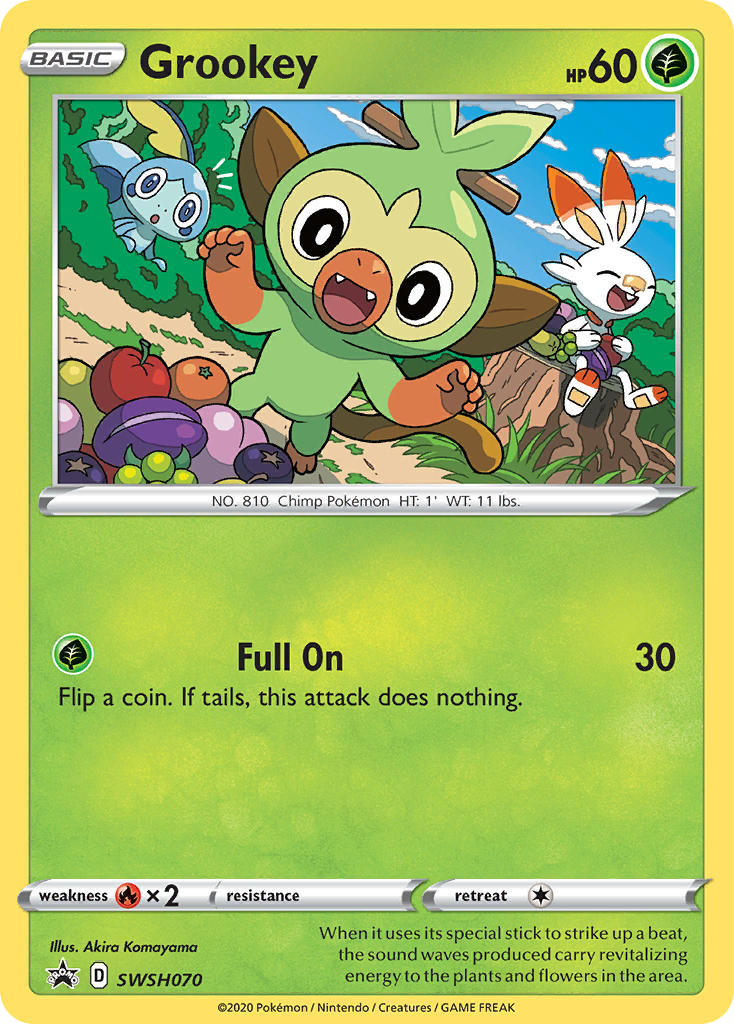Grookey - SWSH070/307 - SWSH Black Star Promos SWSHP - Promo