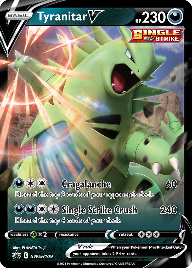 Tyranitar V - SWSH109/307 - SWSH Black Star Promos SWSHP - Promo