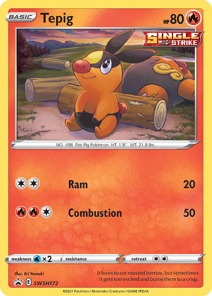 Tepig - SWSH172/307 - SWSH Black Star Promos SWSHP - Promo