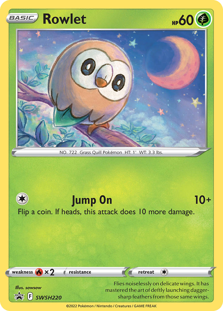 Rowlet - SWSH220/307 - SWSH Black Star Promos SWSHP - Promo