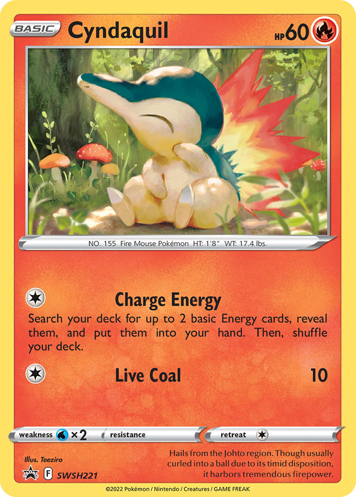 Cyndaquil - SWSH221/307 - SWSH Black Star Promos SWSHP - Promo