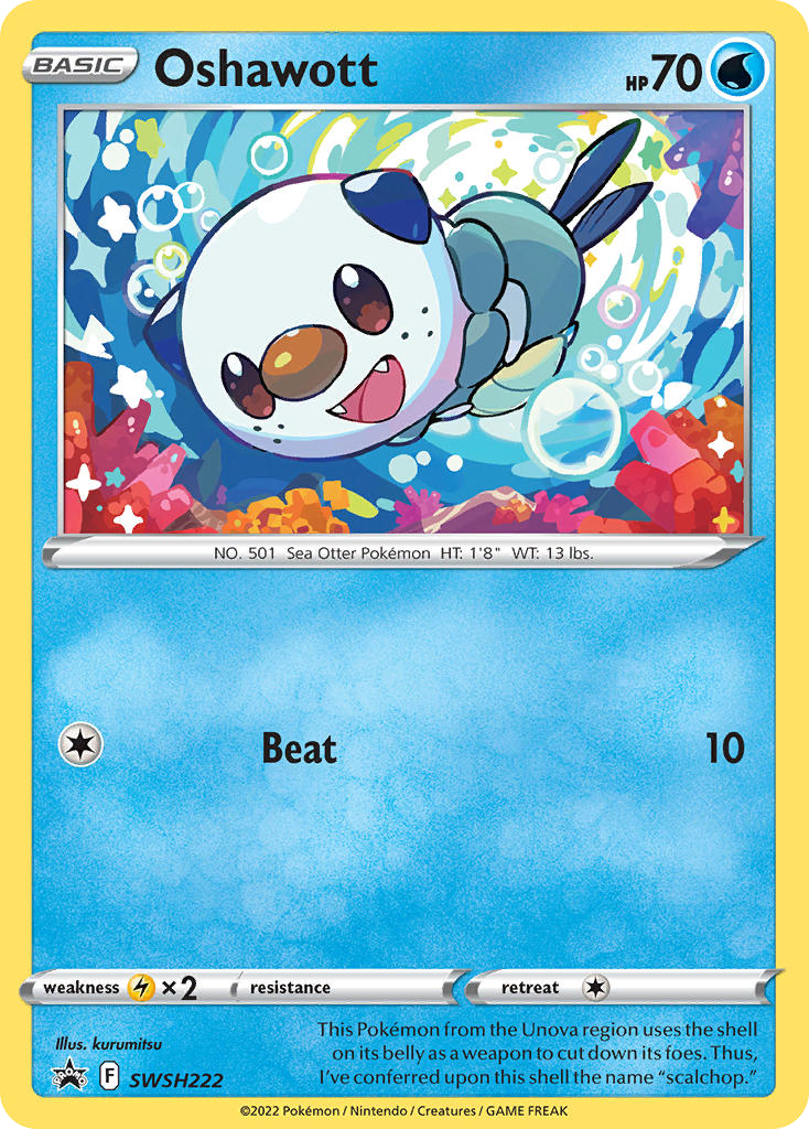 Oshawott - SWSH222/307 - SWSH Black Star Promos SWSHP - Promo