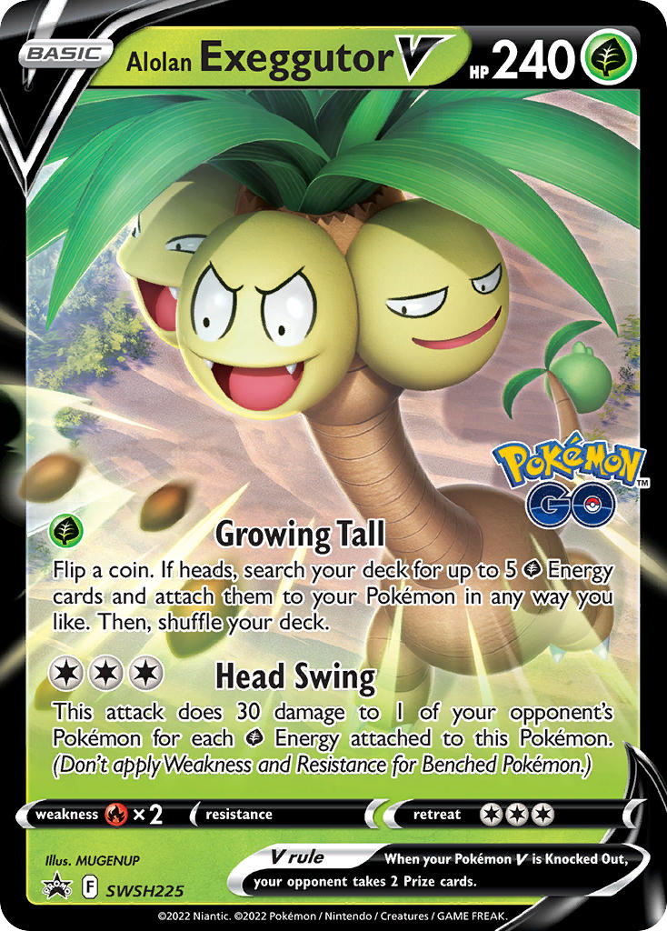 Alolan Exeggutor V - SWSH225/307 - SWSH Black Star Promos SWSHP - Promo