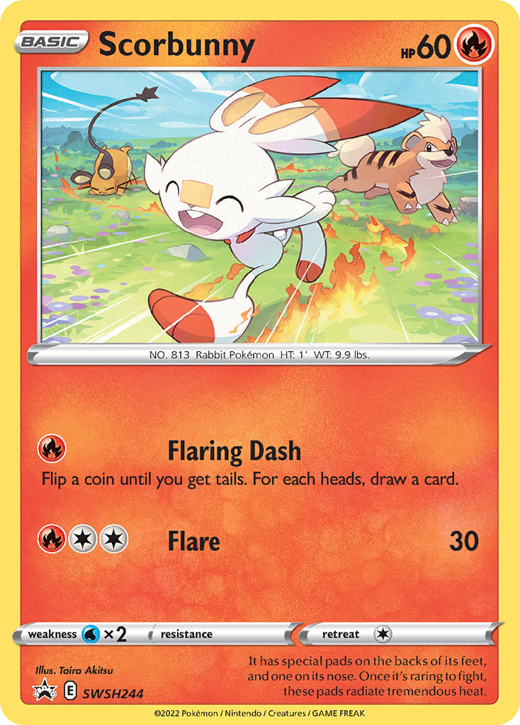 Scorbunny - SWSH244/307 - SWSH Black Star Promos SWSHP - Promo