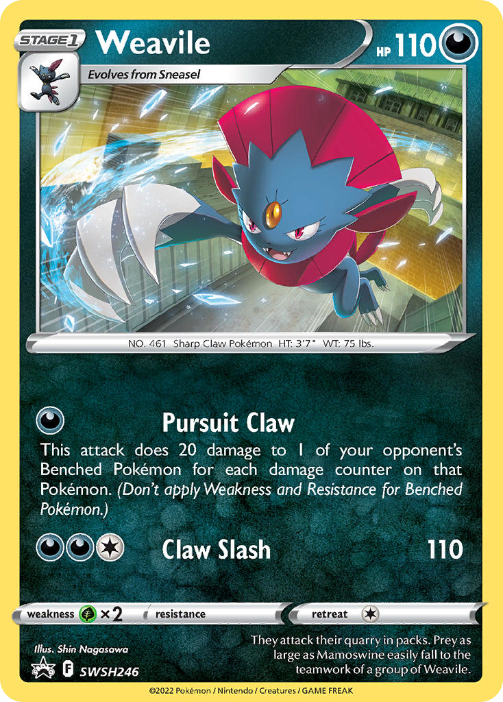 Weavile - SWSH246/307 - SWSH Black Star Promos SWSHP - Promo