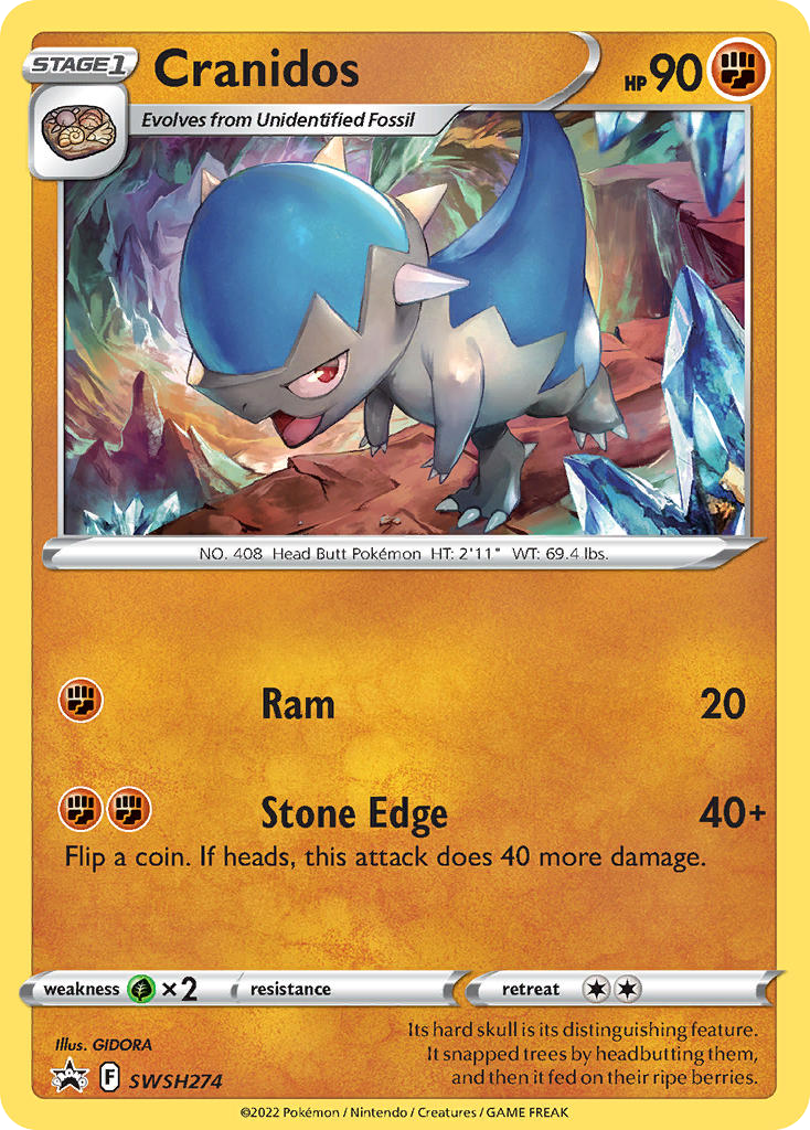 Cranidos - SWSH274/307 - SWSH Black Star Promos SWSHP - Promo